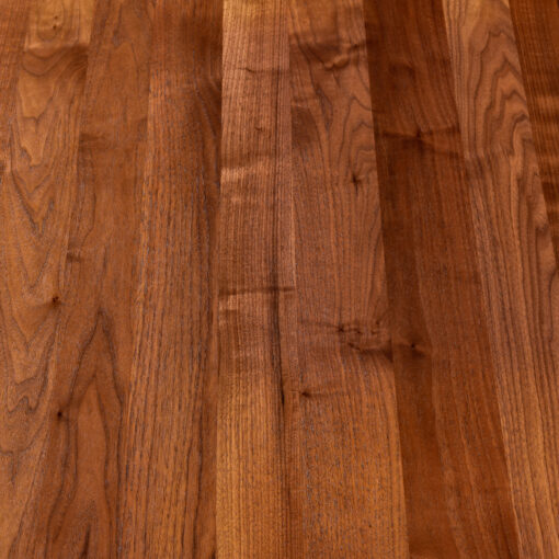 Solid walnut wood plank surface
