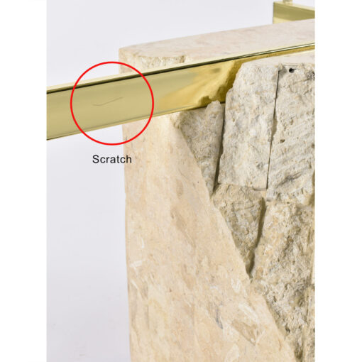 Scratch on brass