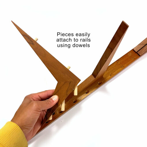Attach the CADO components to the rails