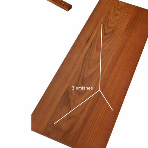 Blemishes on one of the CADO teak shelves