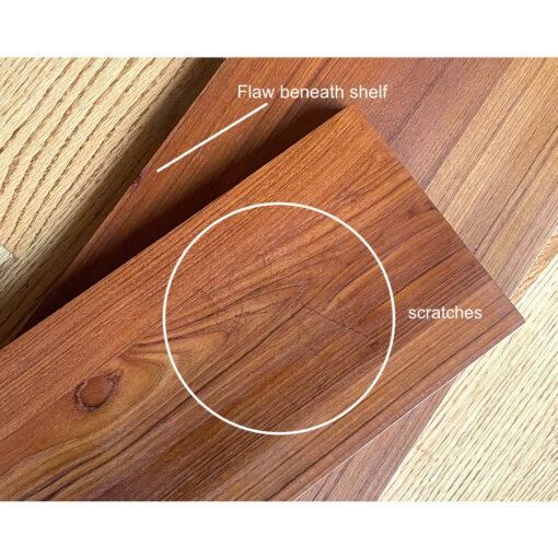 Blemishes on two shelves