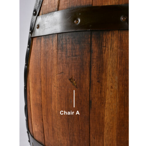 Scratch in whiskey barrel chair oak barrel