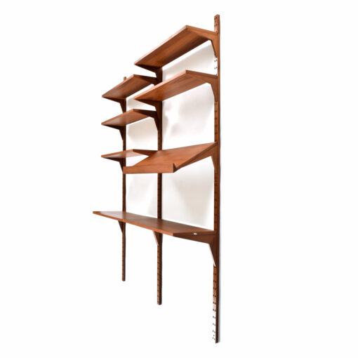 CADO Danish teak wall mounted shelving system