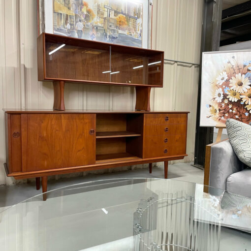 Mid-Century Modern Danish teak china cabinet