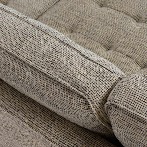 Original gray cushions on Florence Knoll couch