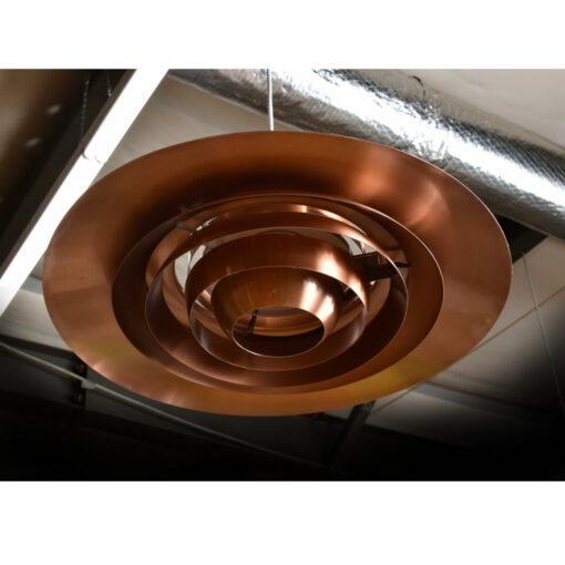 Copper tiered P376 pendant light by Jorgen Kastholm
