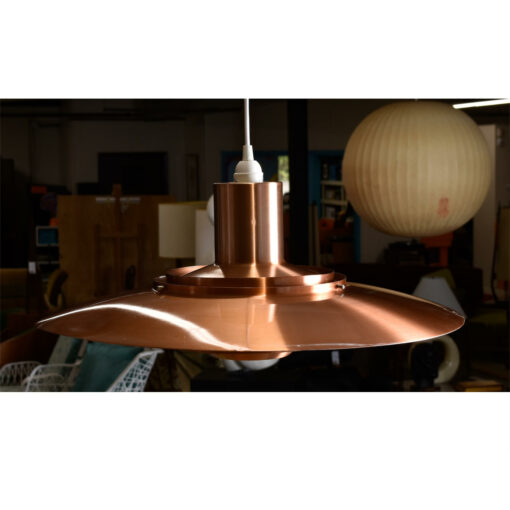 Fabricius Kastholm P376 copper pendant lamp for Nordisk Solar