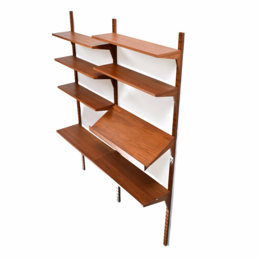 Two-bay wall mounted Danish teak CADO Royal System
