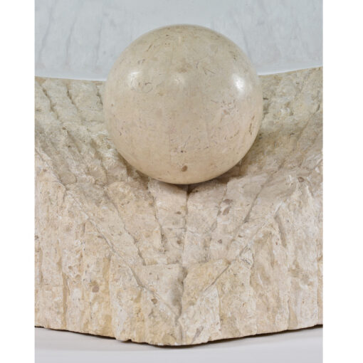 tessellated stone ball coffee table