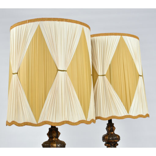 Drape curtain lamp shades
