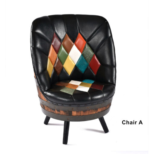 Whiskey barrel chair Mid-Century Modern