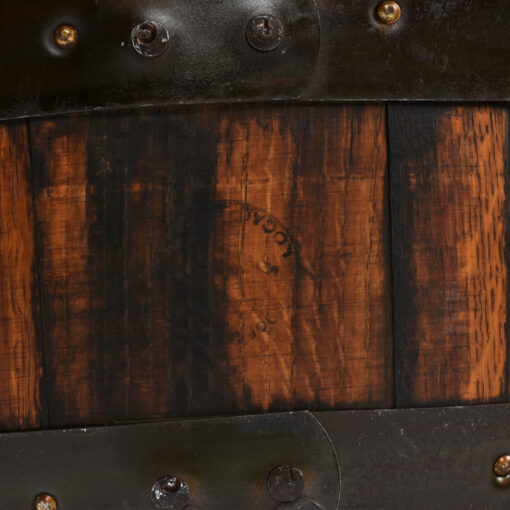 Whiskey barrel chairs burnished barrel stamp