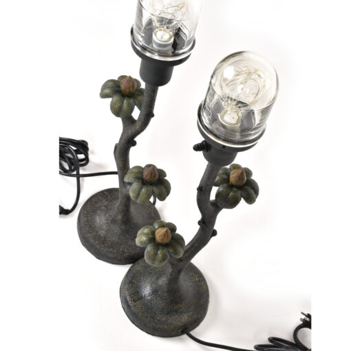 Arts and Crafts Floral outdoor lamps