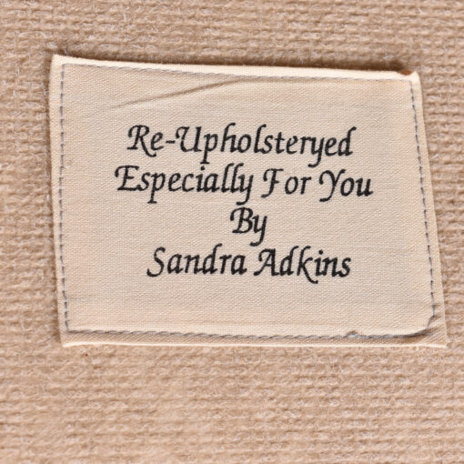 Sandra Adkins custom upholstery label