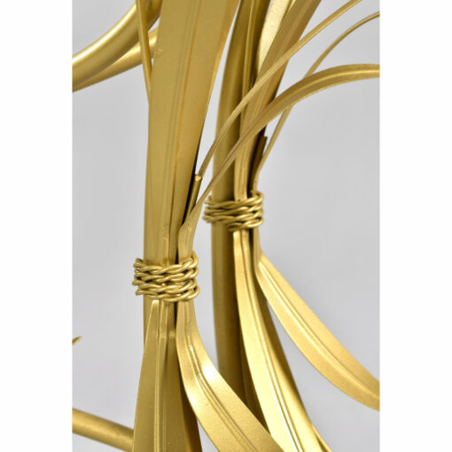Roped gilded tole wheat bundles