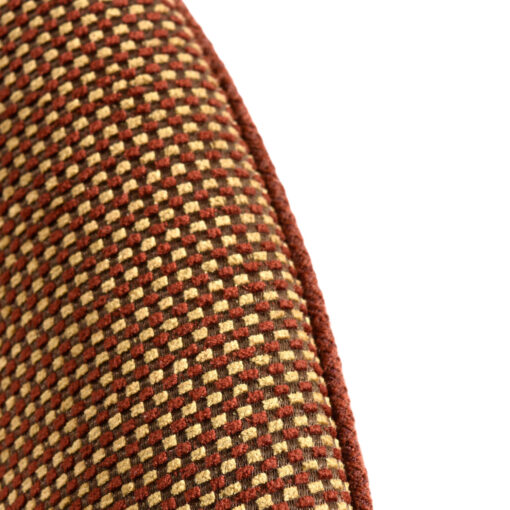 Beige Brown and mauve woven fabric on seat and back