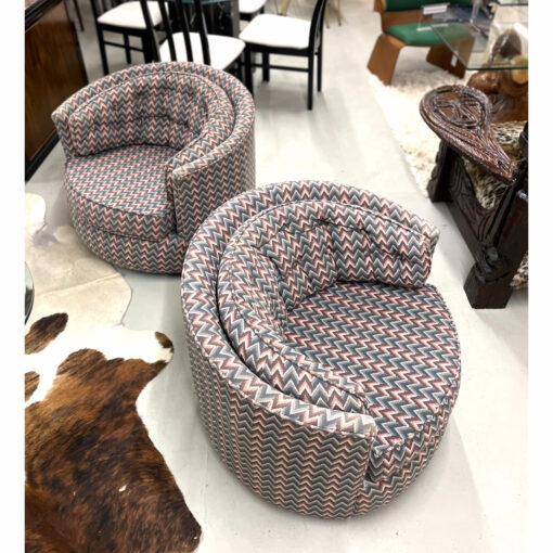 Vintage tub chairs that swivel