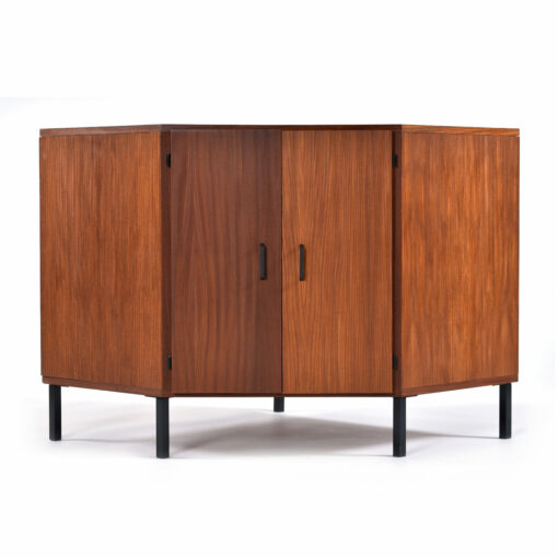 vintage corner media cabinet