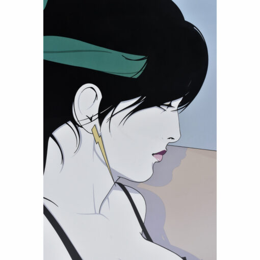 Nagel Portfolio I framed poster of woman in workout gear and lightening bolt earring