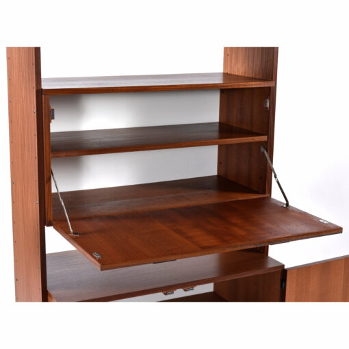 Drop-down secretary bar cabinet