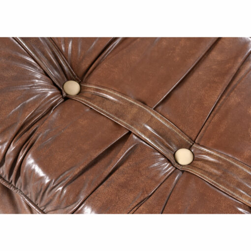 New khaki colored buttons on vintage 1970s bench