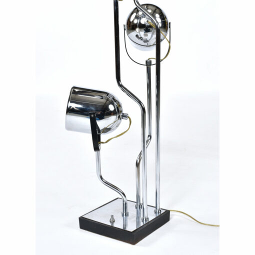 Artistic design Goffredo Reggiani chrome spotlight lamp