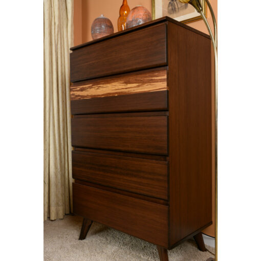 Tiger bamboo Greenington five drawer Azara dresser