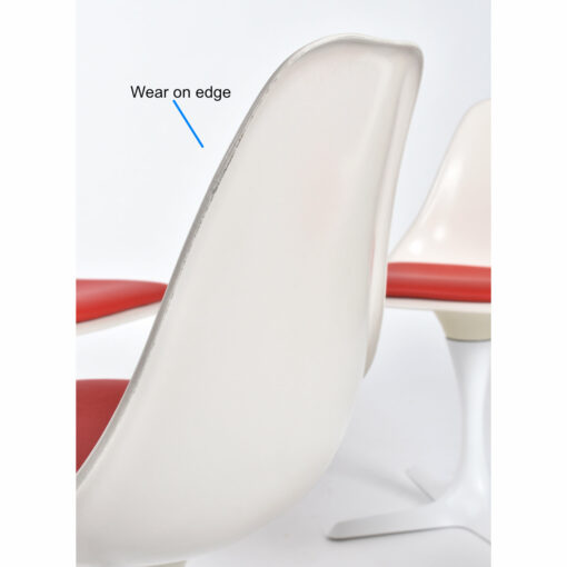 Wear along edge of Burke chair
