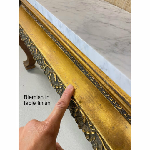 Blemish in table finish