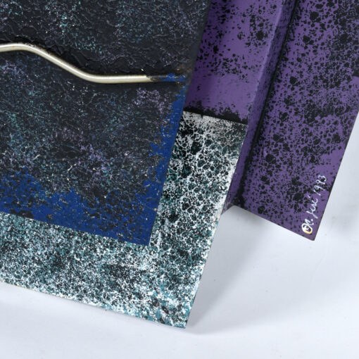 Textured painted surface on Curtis Jere sculpture
