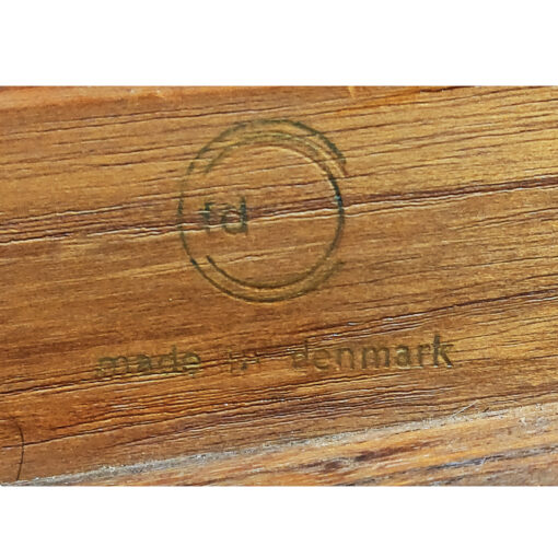 Danish teak leather lounge chair