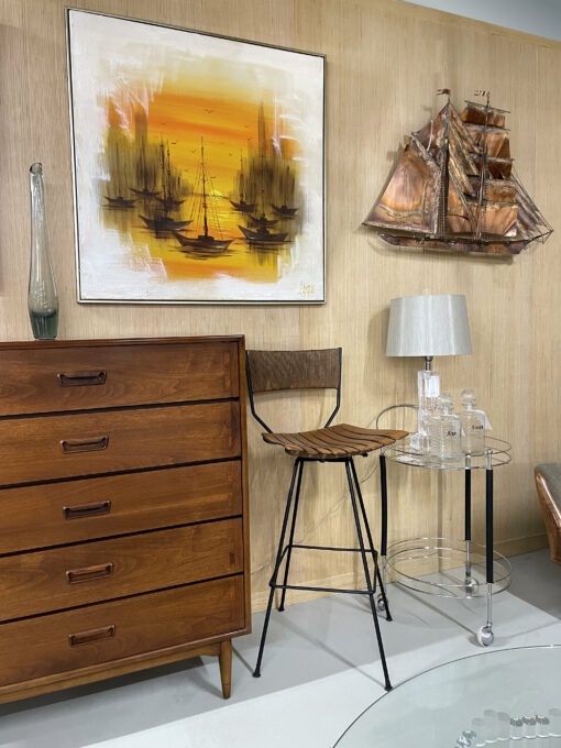 Kean harbor painting Mid-Century Modern