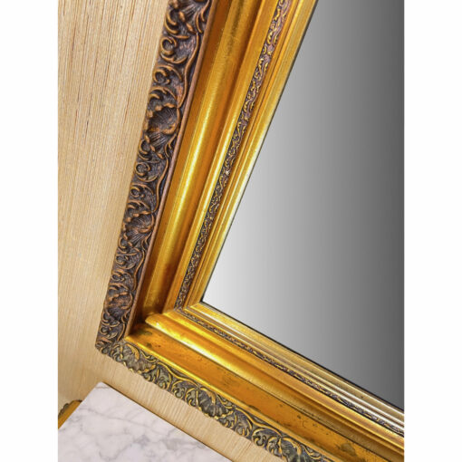 Filigree vintage gold mirror