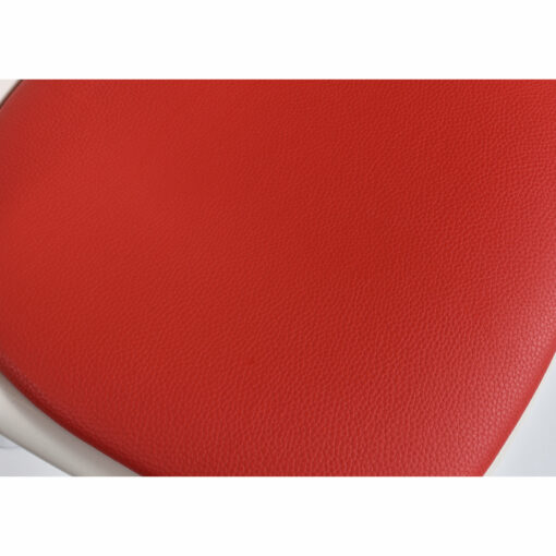 New red vinyl seat upholstery