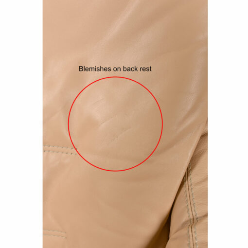 Scratches on leather back rest