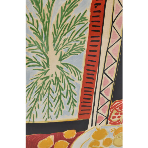 Detail on Henri Matisse Still Life with Pomegranates lithograph