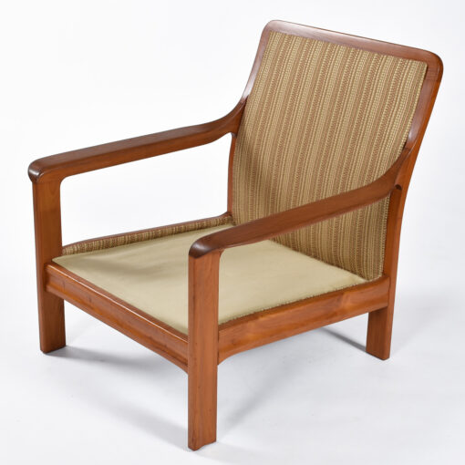 Scandinavian style solid teak lounge chair