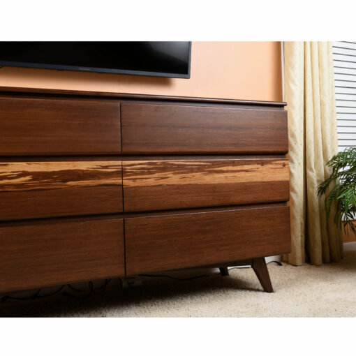 Tiger bamboo detail on Greenington Azara dresser