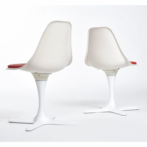 Back view of Burke Tulip chairs