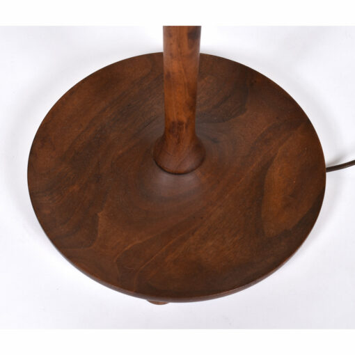 Walnut wood floor lamp base