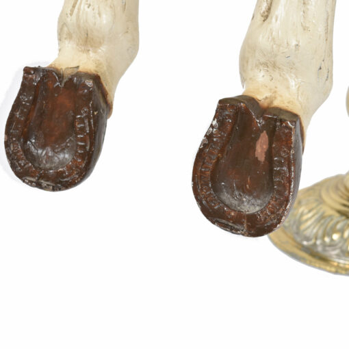 C.W. Parker carousel horse label on feet