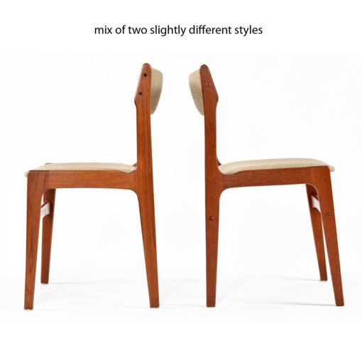 Slightly different Danish teak chairs
