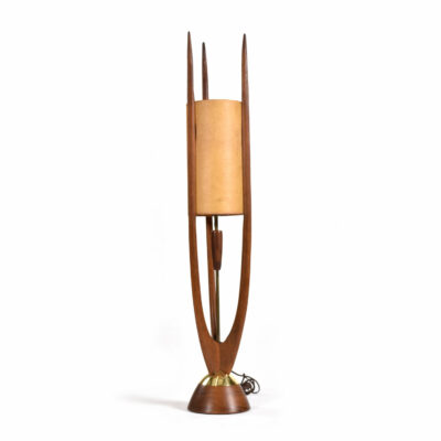 Vintage Danish trident Modeline style table lamp