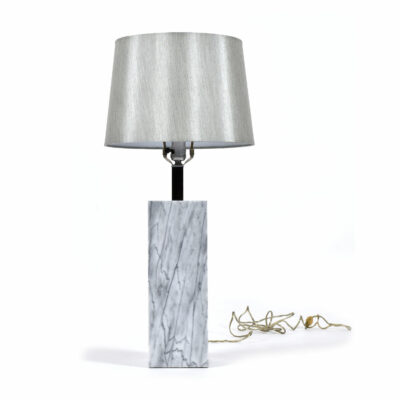 Gray marble modern table lamp