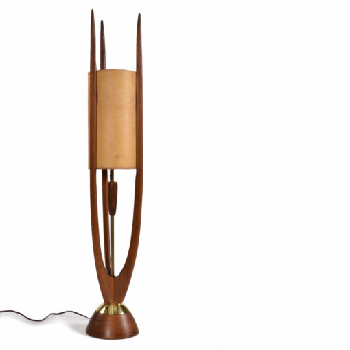 Danish trident Modeline style lamp with cylinder lamp shade