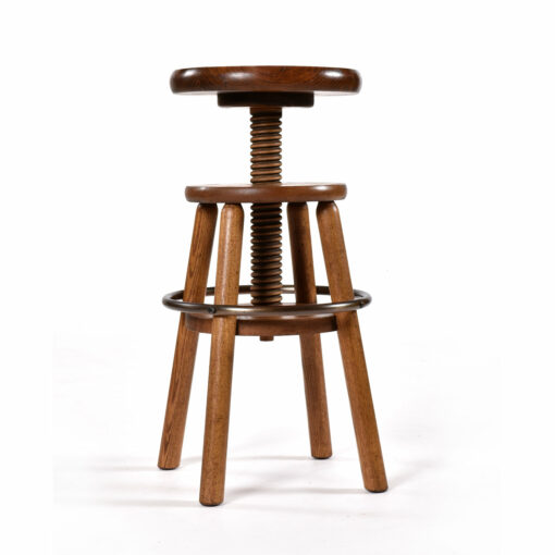 Oak vintage bar stool