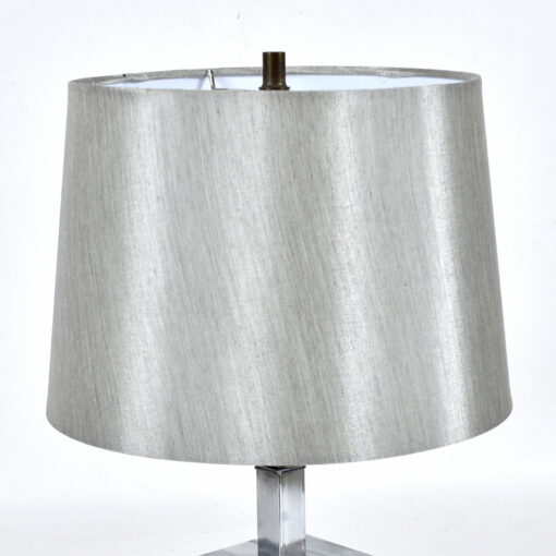 Silver lamp shade