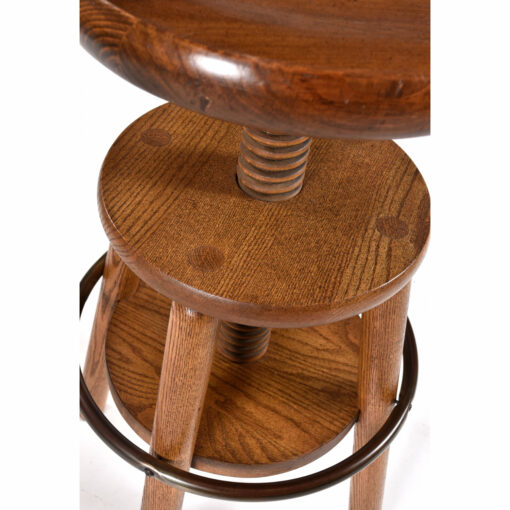 solid oak vintage 1980s corkscrew barstools