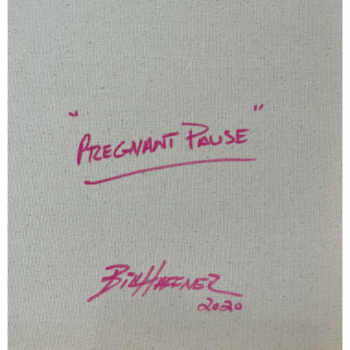 Pregnant Pause painting artist signature by William Haffner