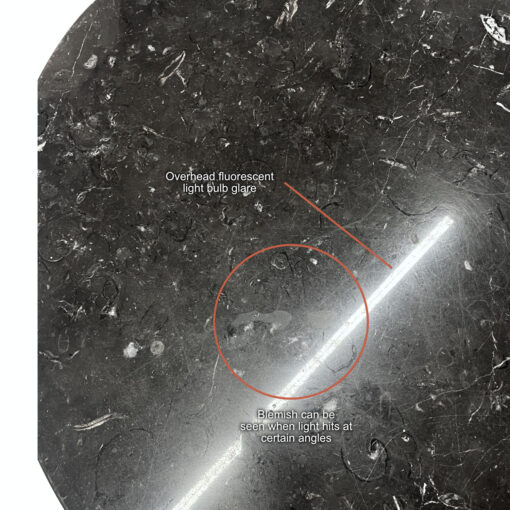 Blemishes on marble coffee table